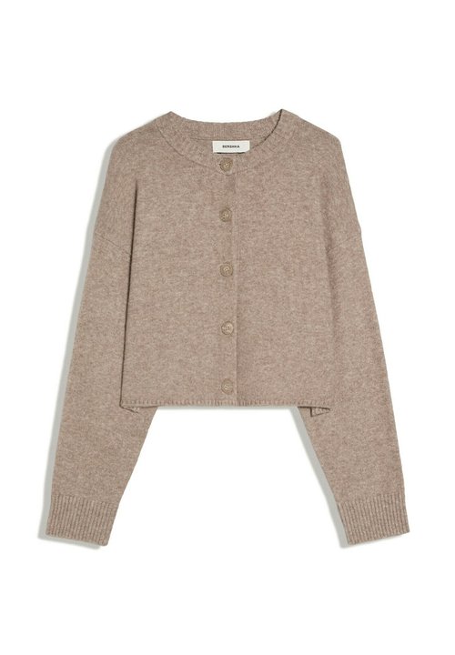 zalando — Bershka · CREW NECK WITH BUTTONS - KNIT CARDIGAN - Cardigan