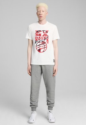THE HOOPER BASKETBALL - T-shirt med print - white for all time red