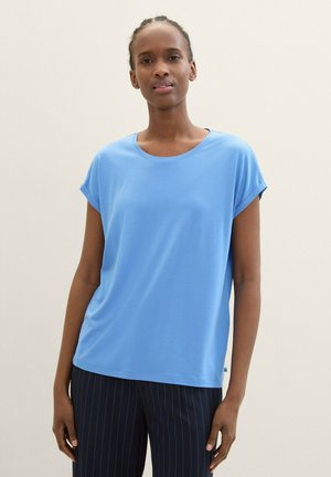 TOM TAILOR DENIM FLUENT TEE - Camiseta básica - sicilian blue