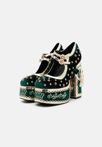 Koi Footwear BOLEYN'S REVENGE BEJEWELLED  - Platåsko - royal green