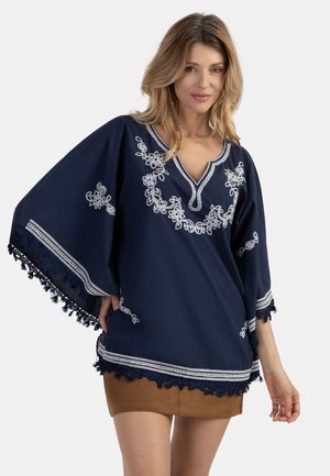 PONCHO - Kapper - marine