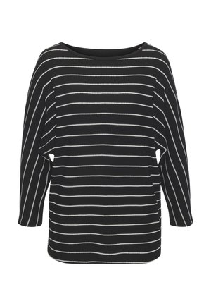 3/4-ARM - Strickpullover - schwarzz, weiß