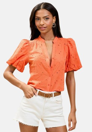 REGULAR FIT - PUFF SLEEVE - Košilová halenka  - orange