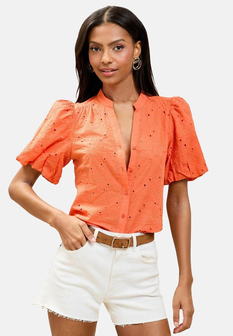 Lipsy REGULAR FIT - PUFF SLEEVE - Camicia - orange