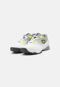Lotto MIRAGE 400 ALLROUND - Tenisice za sve terene - all white/asphalt/ultimate gray