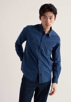 Seasalt Cornwall, SEASALT CORNWALL MEN'S KELLIK STRIPED SHIRT - Chemise - blue - mid indigo stripe