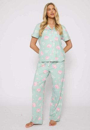I LOVE YOU MATCHA SHORT SLEEVE SET - Conjunto de pijama - green