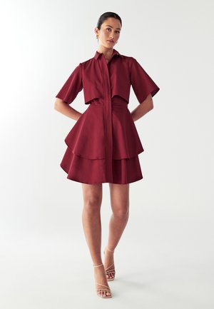 HUGH LAYERED  - Blousejurk - burgundy
