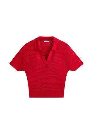 OYSHO, Polo - mottled red