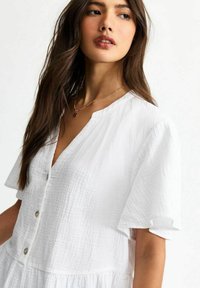 New Look DROP HEM - Bluse - white