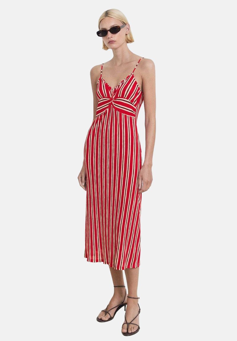 mango red and white striped dress Buy MANGO Red & White Twisted Detail Striped Maxi Dress - Dresses for Women  19101180