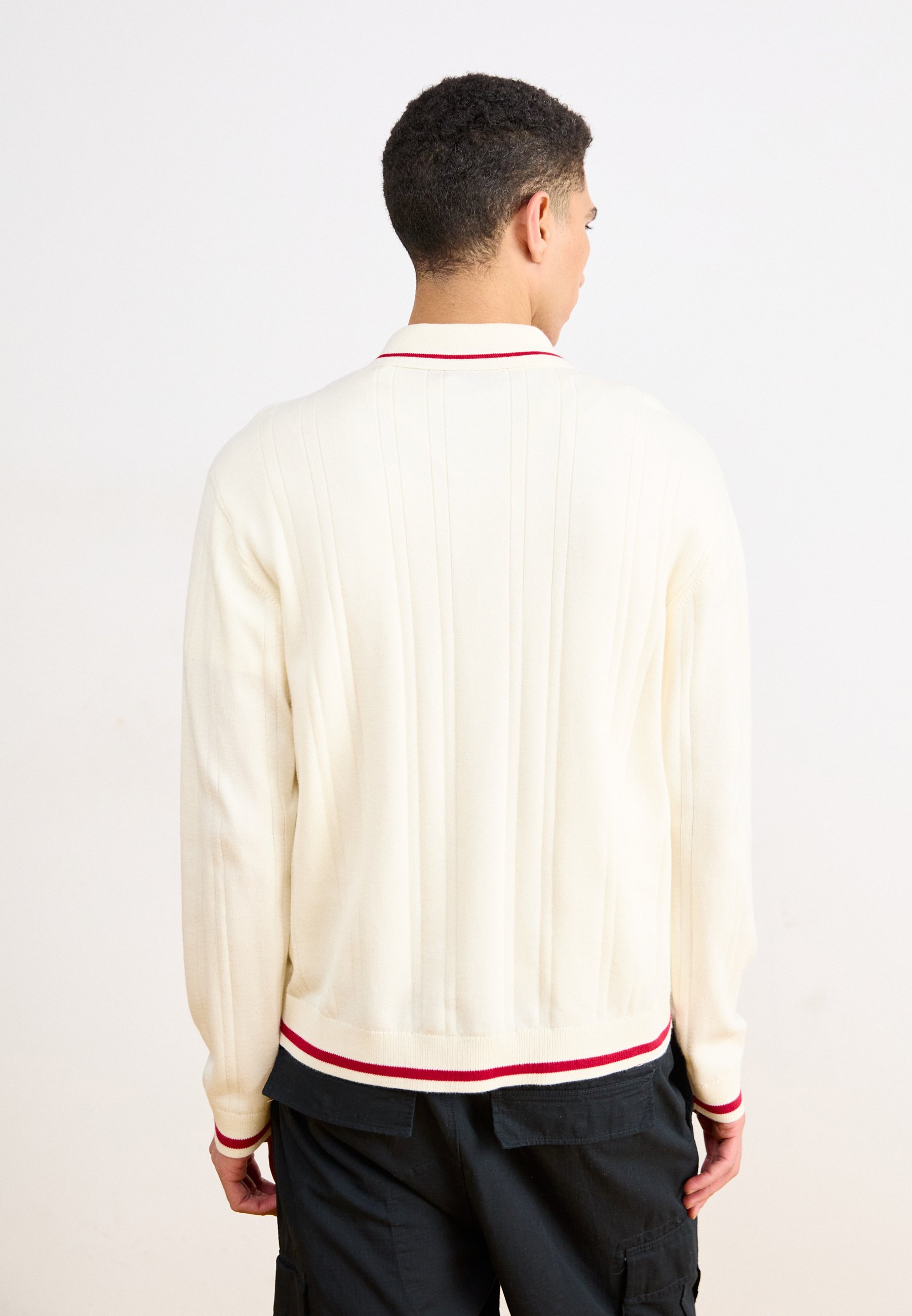 Dickies LEWISTOWN CARDIGAN - Cardigan - egret/dyed denim - Zalando
