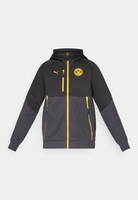 BVB PUMATECH HOODIE - Klubové oblečení - black/yellow sizzle