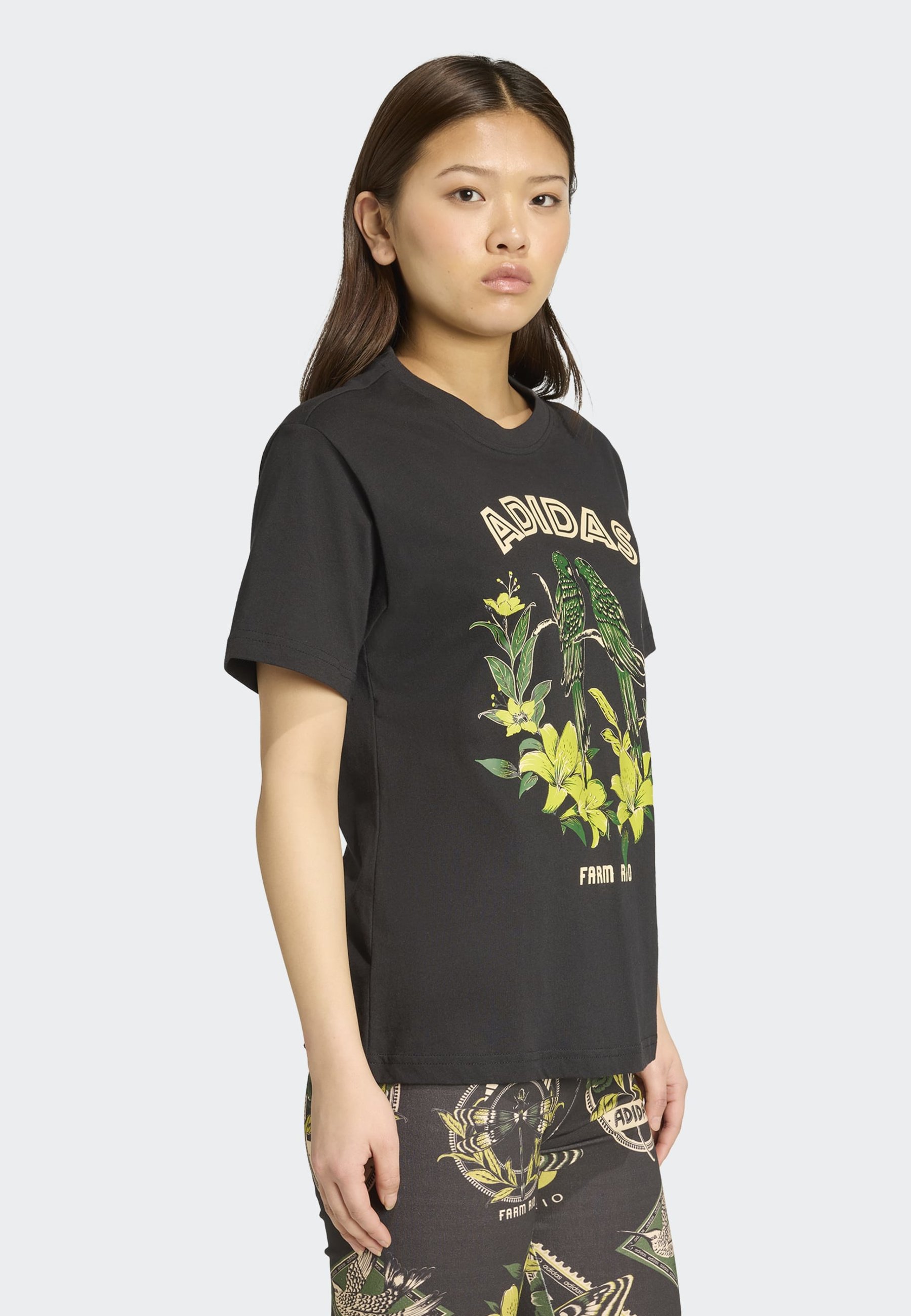 adidas Sportswear FARM GFX TEE 2 - Tricou cu imprimeu - black