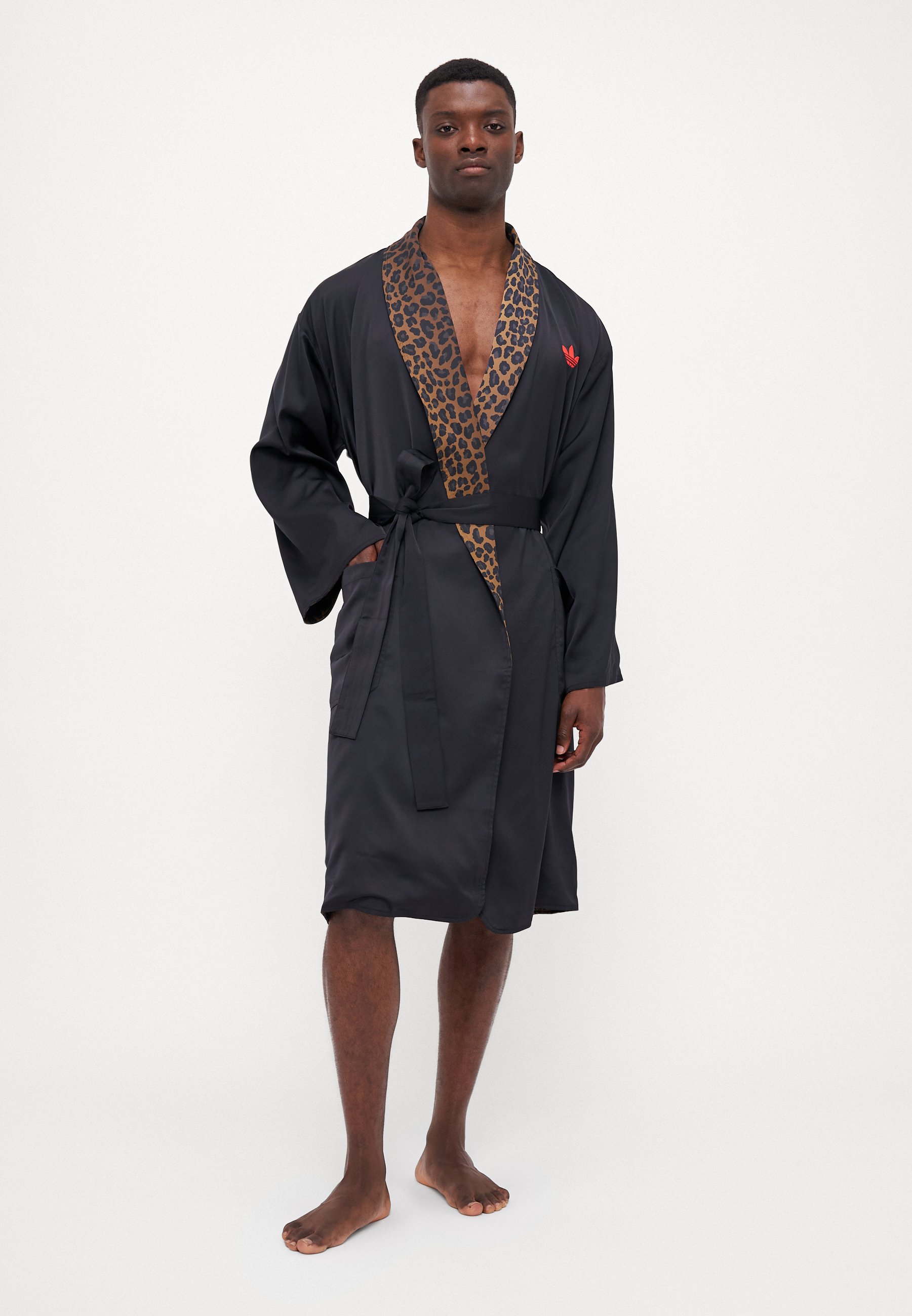 adidas Originals BOX ROBE - Dressing gown - black - Zalando.co.uk