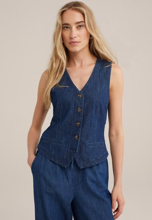 WE Fashion Strukirani kaput - blue