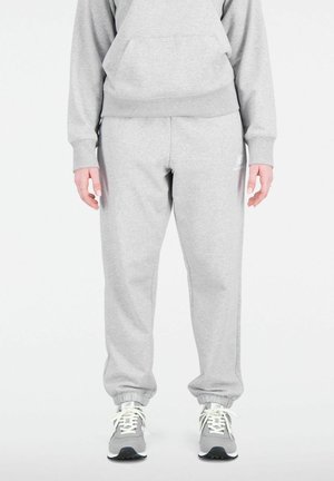 ESSENTIALS STACKED LOGO FRENCH - Tracksuit bottoms - athletic grey