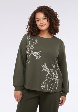 CON FLOREALE
 - Sudadera - verde militare