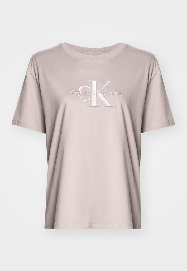 EMBROIDERED MONOLOGO TEE - Print T-shirt - atmosphere2