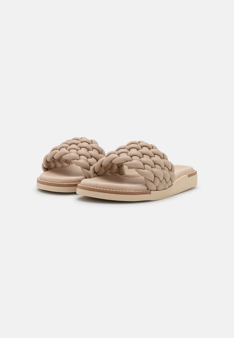 Damen Flache Pantoletten | Paul Green Pantolette flach dakar/beige - PH58531 Damen Flache Pantoletten | Paul Green Pantolette flach dakar/beige - PH58531