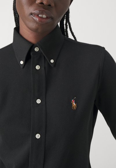 Polo Ralph Lauren LONG SLEEVE BUTTON FRONT SHIRT - Paitapusero - black