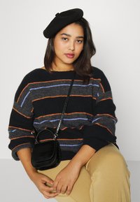 MY TRUE ME TOM TAILOR JUMPER WITH STRIPES - Camisola - black