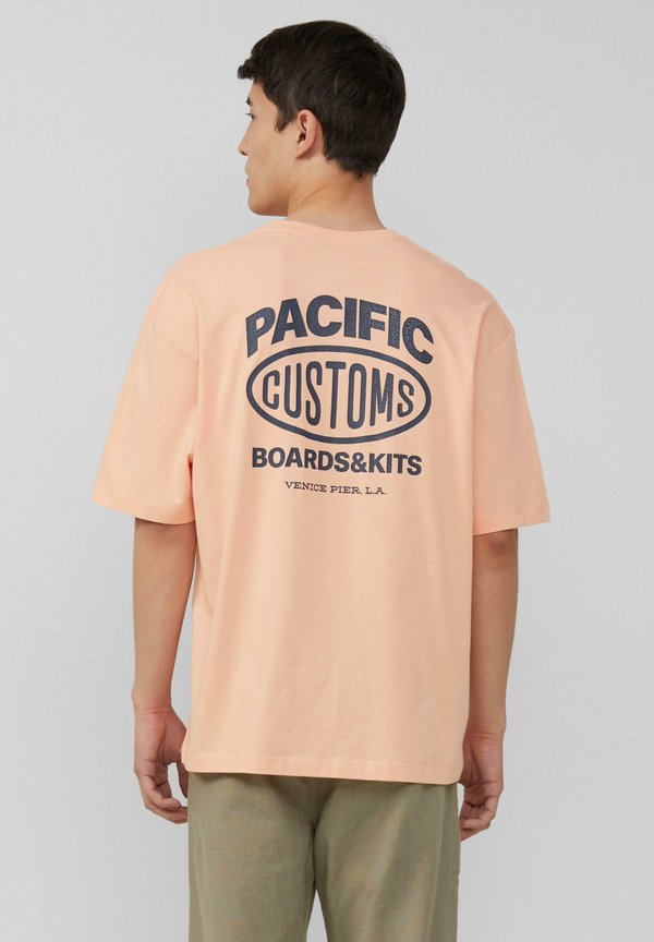 IM RELAXED FIT MIT FRONT- UND RÜCKEN - T-Shirt print - papaya