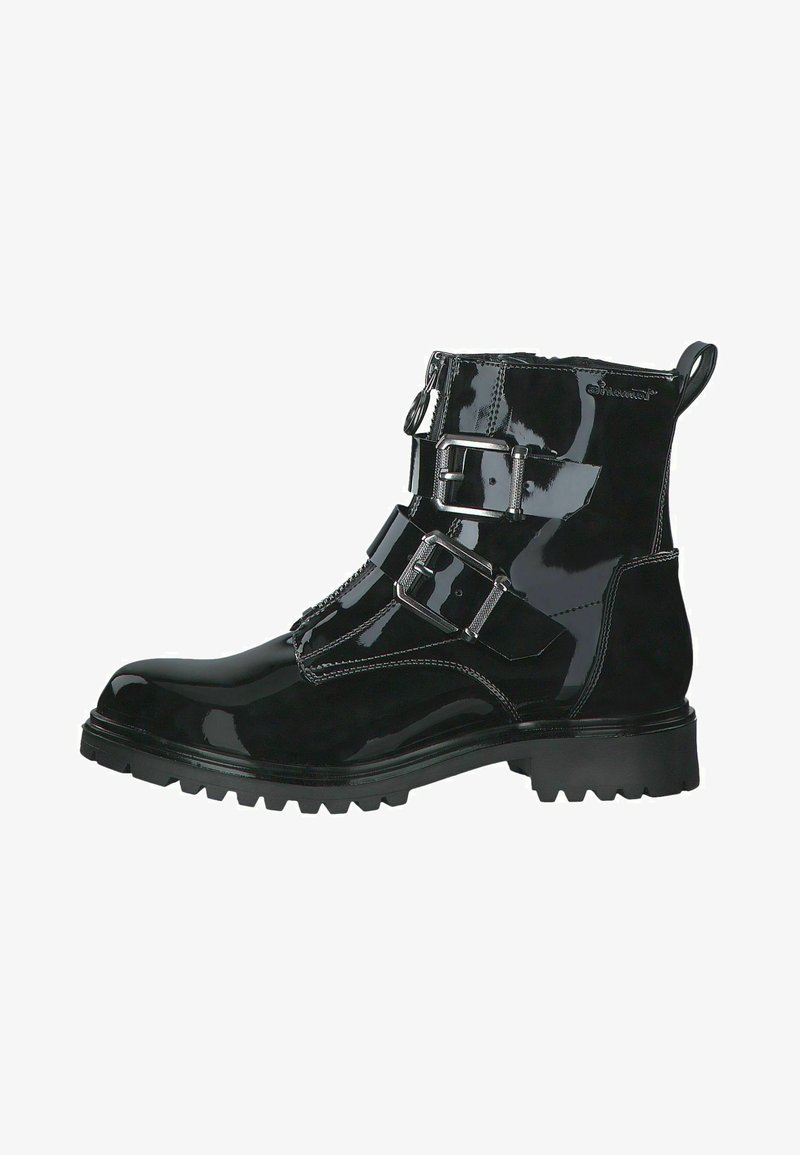 Tamaris Cowboy-/Bikerstiefelette - black patent