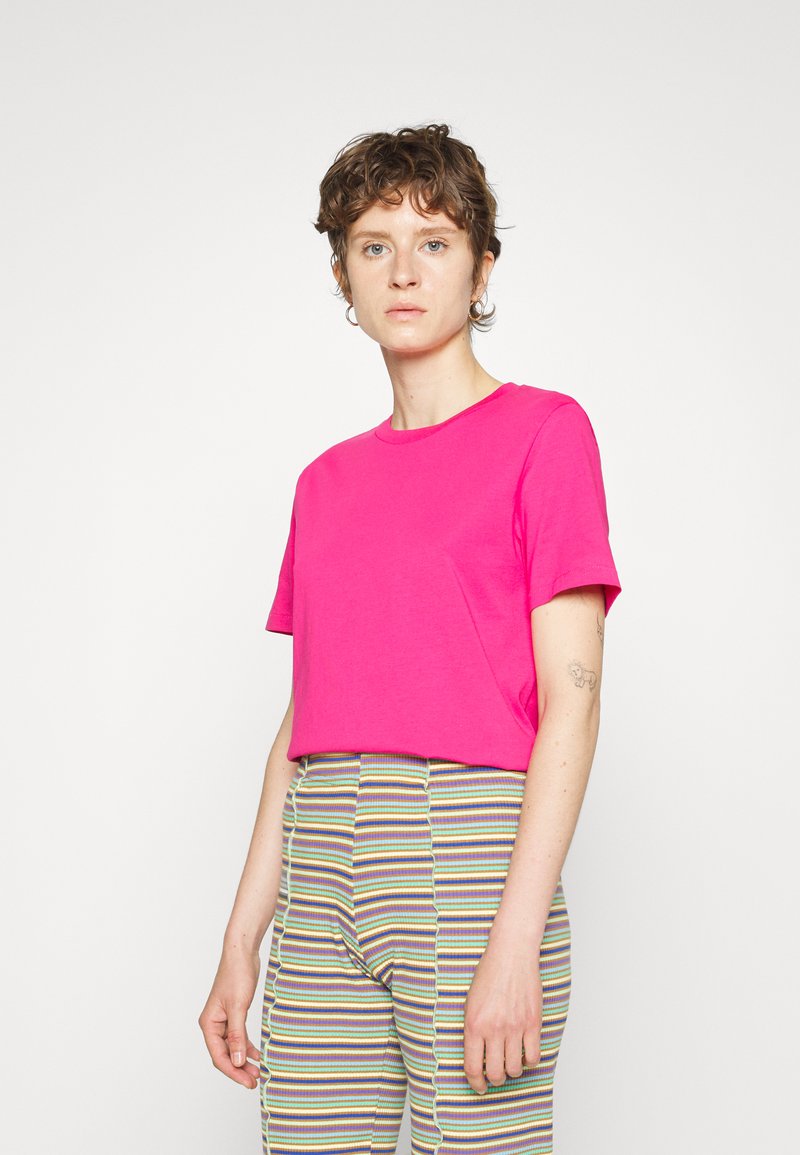 Selected Femme SLFMY PERFECT TEE BOX CUT Tshirt basic pink peacock