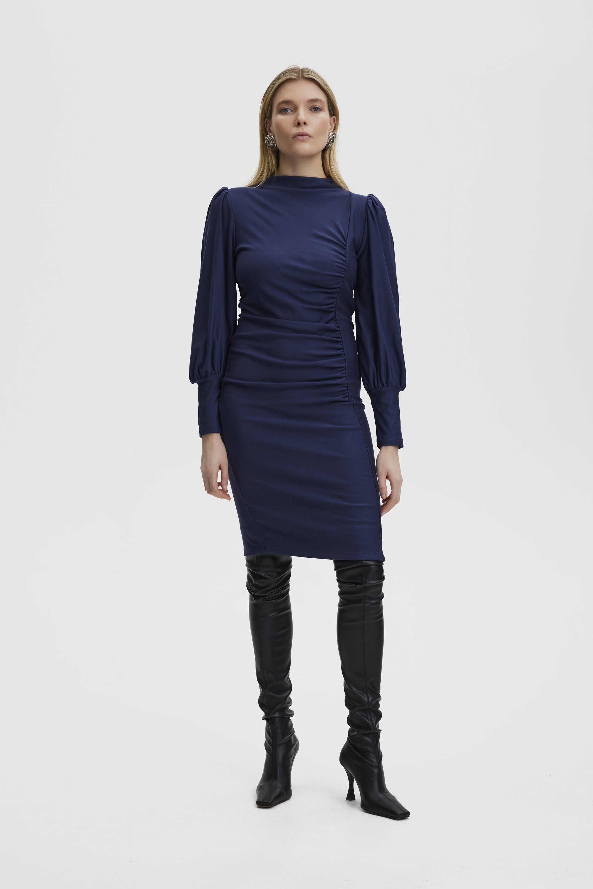 Gestuz RIFAGZ PUFF NOOS - Shift dress - dark blue - Zalando.ie