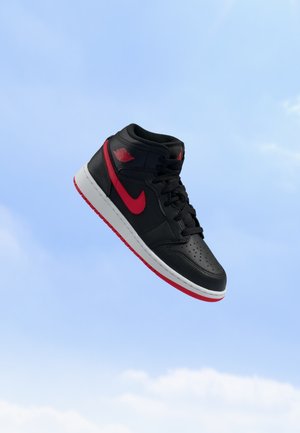 Jordan AIR JORDAN 1 MID UNISEX - Ψηλά αθλητικά παπούτσια - black/university red/white