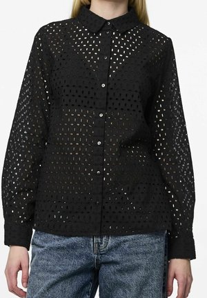 Overhemdblouse - black
