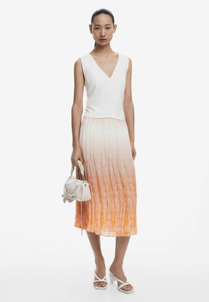 TIE-DYE MIDI - Jurk - orange