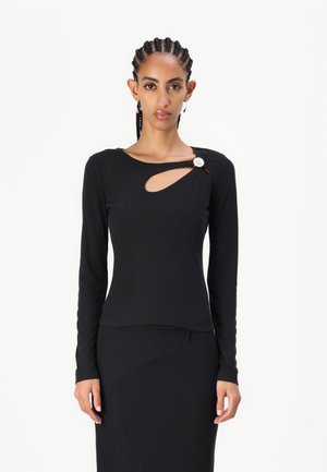 Guess ZAMA CUT OUT NECK - Jumper - jet black
