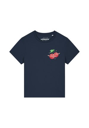 watapparel, CHERRY PLANETS - Print T-shirt - french navy