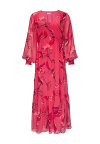 s.Oliver BLACK LABEL SMOK-DETAILS - Maxikleid - himbeere