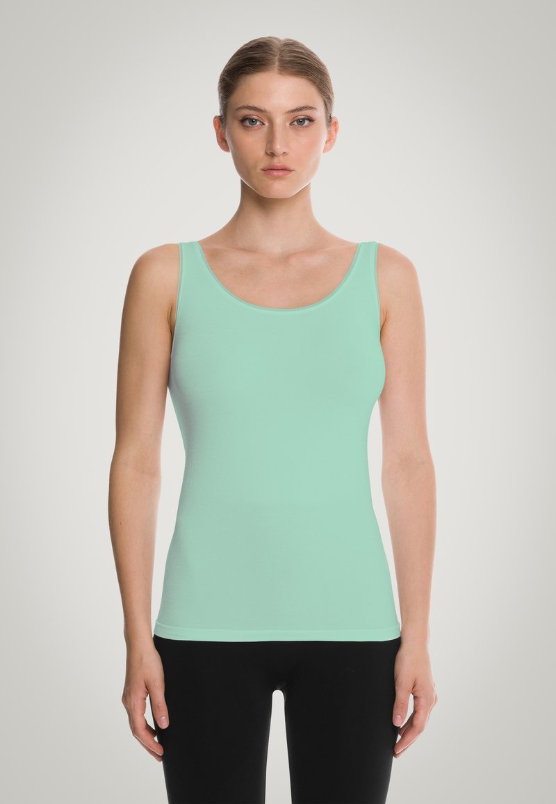 Wolford JAMAIKA SINGLET - Linne - icy mint