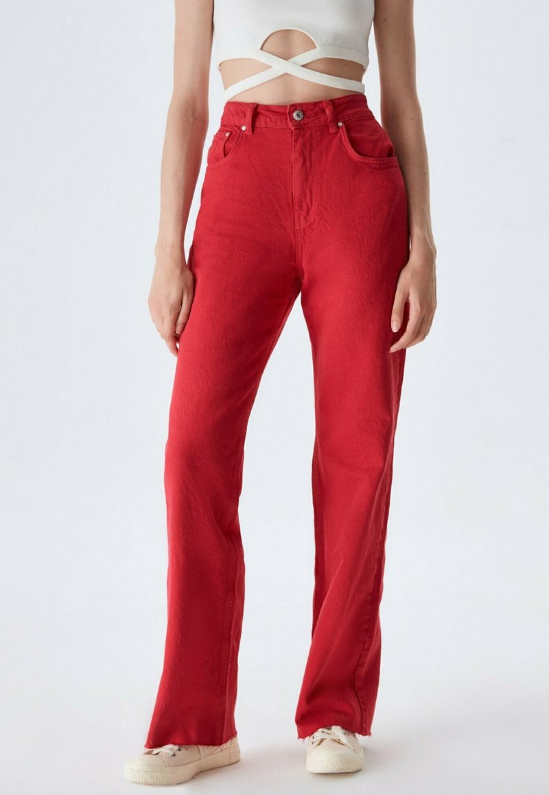 LTB LTB Danica Ruby Safe Wash Jeans Loose Fit Flared Jeans red/rood