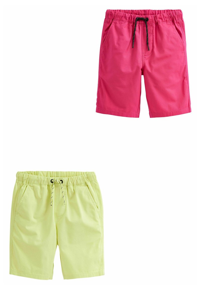 Next 2 PACK PULL-ON SHORTS - Shorts - pink/yellow