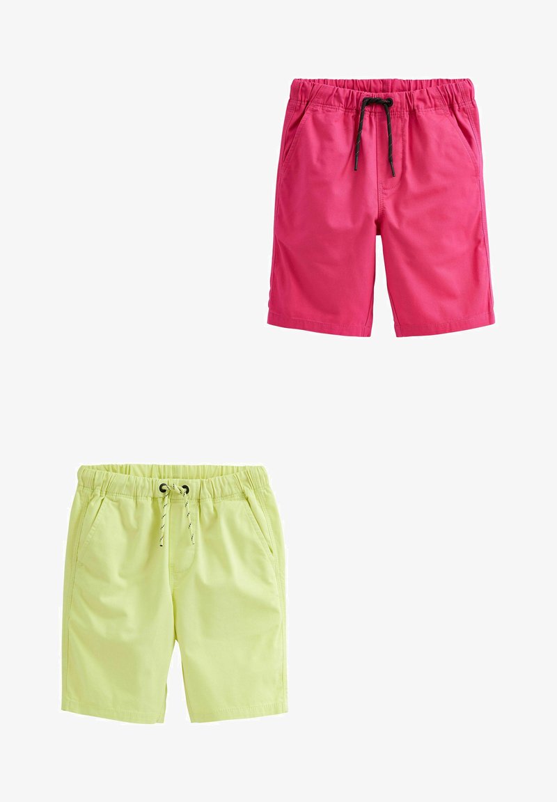 Next 2 PACK PULL-ON SHORTS - Shorts - pink/yellow