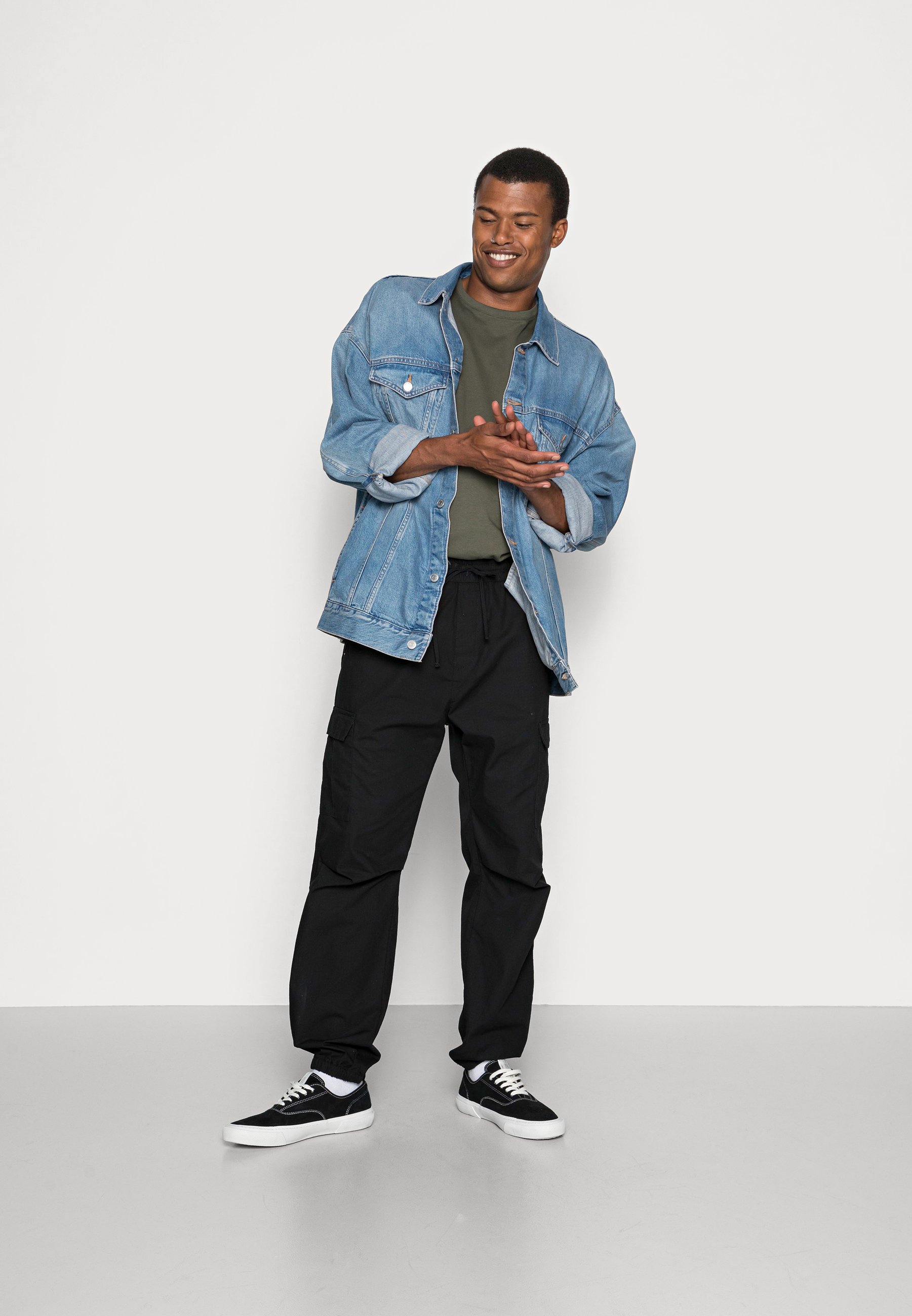Carhartt WIP JOGGER COLUMBIA - Pantaloni cargo - black rinsed/nero - Zalando .it
