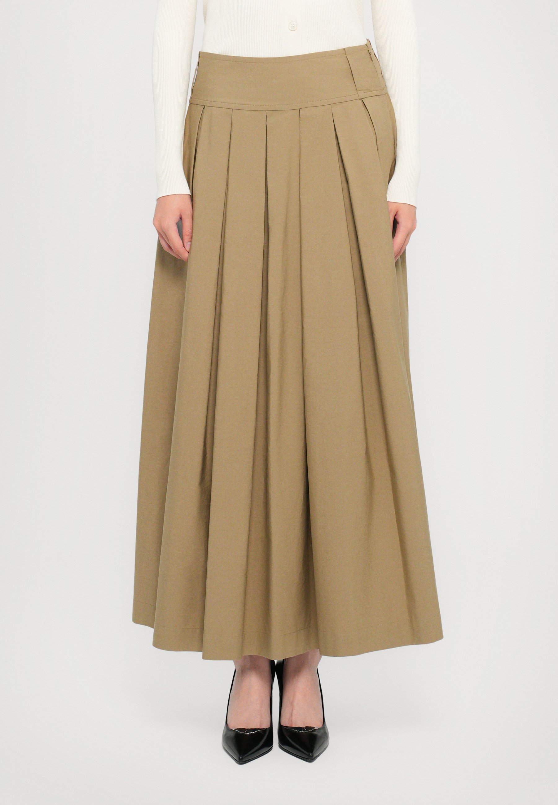 WEEKEND MaxMara AGIATE - Pleated skirt - deserto/light brown