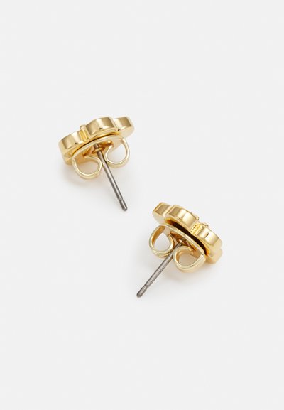 Tory Burch KIRA ENAMEL FLOWER STUD EARRING - Cercei - gold-coloured/beige
