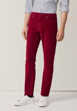 5 POCKET - Stoffhose - berry red