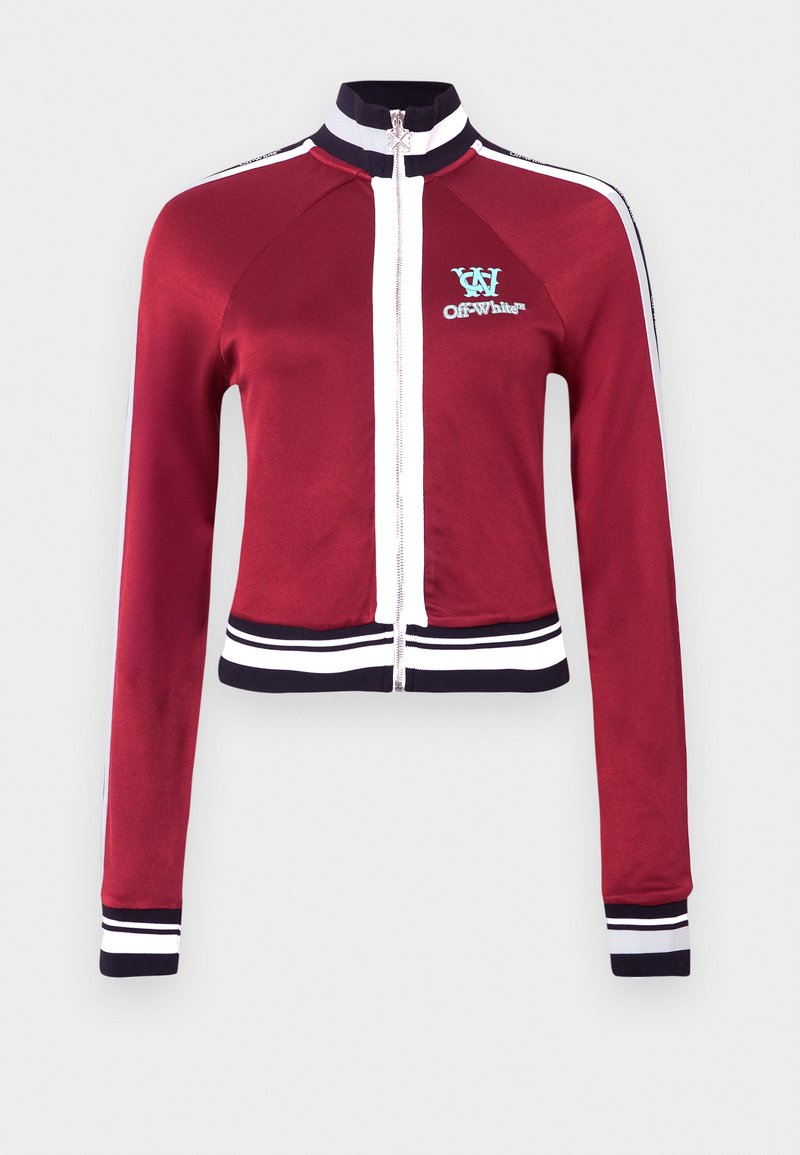 Off-White Sweater met rits donkerrood