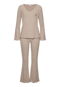 s.Oliver SET - Nachtwäsche Set - nougat meliert/braun - Zalando.de