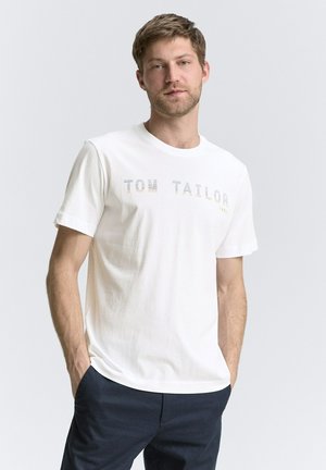 TOM TAILOR MIT LOGO - T-Shirt print - white