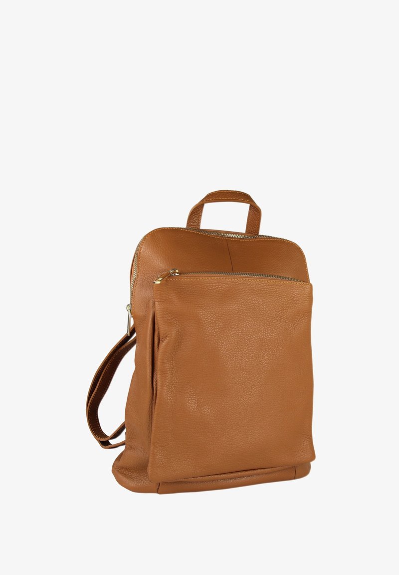 DrachenLeder CITY - Rucksack - tan hellbraun