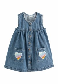 Next - HEART DETAIL REGULAR FIT - Spijkerjurk - blue denim Miniatuurafbeelding 1