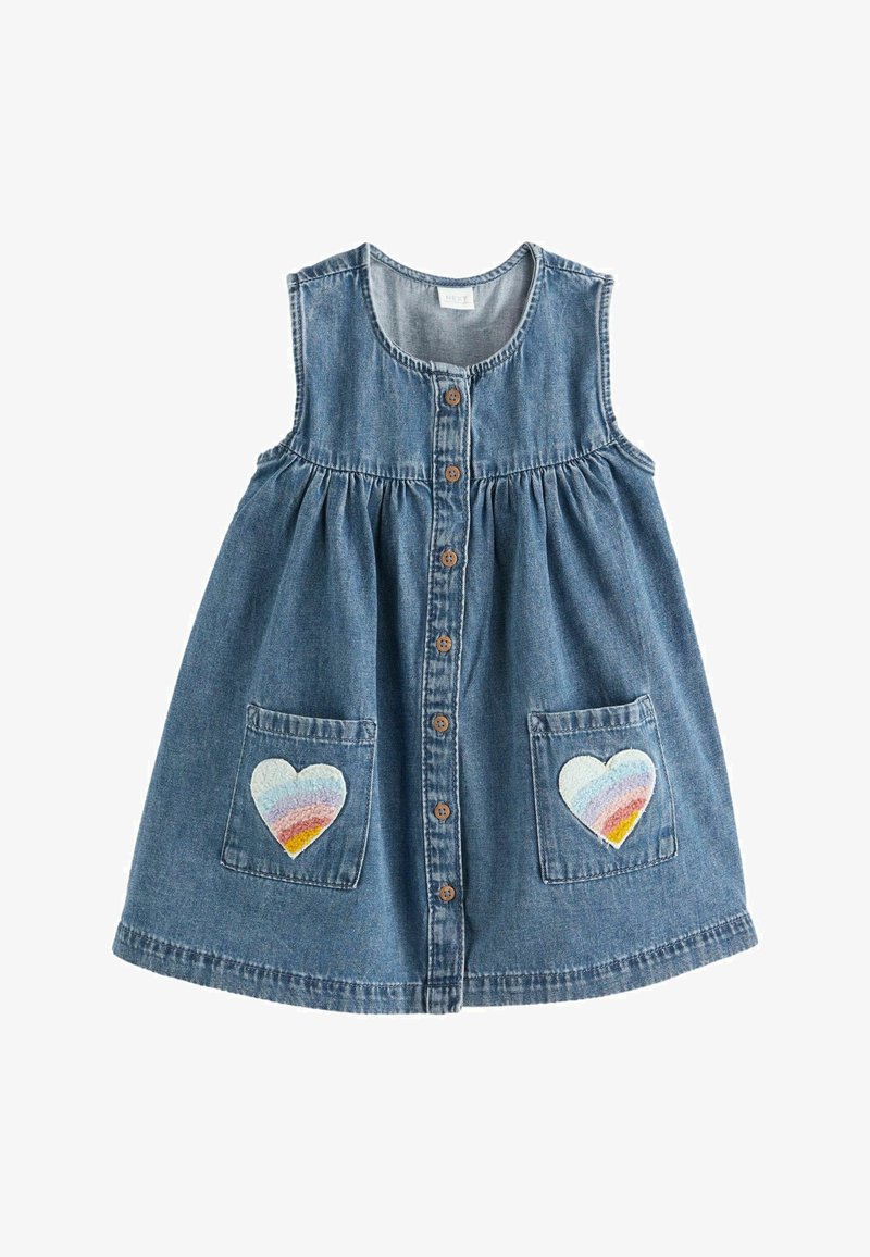 Next HEART DETAIL REGULAR FIT - Denimové šaty - blue denim